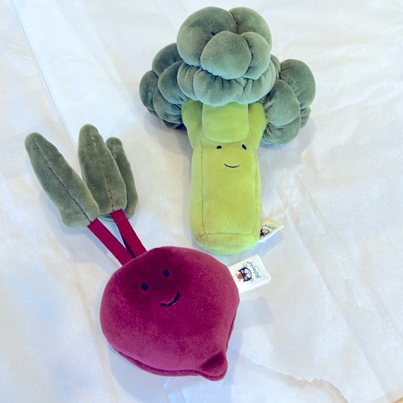 Jellycat Toys Jellycat Broccoli And Red Beet Soft Plush Poshmark